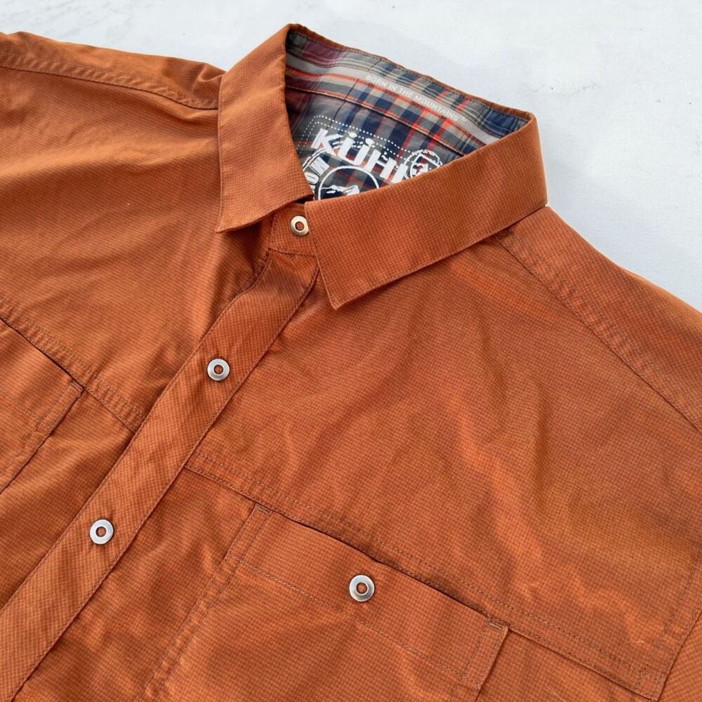 Kuhl Men's Casual Button-Down Shirt in Rust